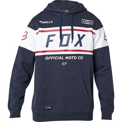 fox moto pullover moletom com capuz