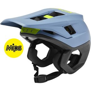 CAPACETE FOX DROPFRAME PRO AZUL STL MIPS S 52-54