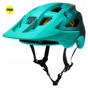 CAPACETE FOX SPEEDFRAME AZUL TURQUESA MIPS S 51-55