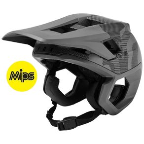 CAPACETE FOX DROPFRAME PRO CAMO CINZA MIPS S 52-54