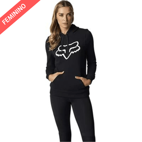 MOLETOM FEMININO FOX BOUNDARY PRETO/BRANCO XS