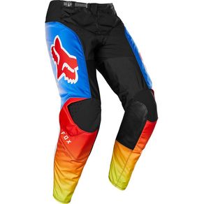 CALÇA FOX 180 FYCE INFANTIL AZUL E VERMELHO 22-30