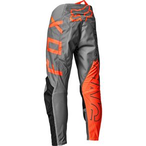 CALÇA INFANTIL FOX 180 SKEW  CINZA/LARANJA 24-32