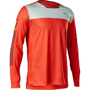 CAMISA FOX DEFEND LS MOTH VERMELHO FLUOR M (M)