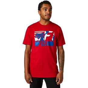 CAMISETA FOX RWT BOX SS PREMIUM VERMELHO M