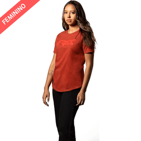 CAMISETA FEMININA FOX BRACER SS TEE RED CLY L