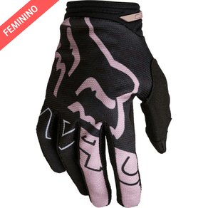 LUVA FEMININA FOX 180 SKEW PRETO/ROSA M