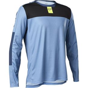 CAMISA FOX DEFEND LS FOXHEAD AZUL S (P)