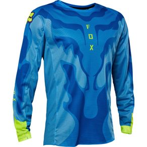 Camisa Fox Airline Exo Cinza/Azul L (G)
