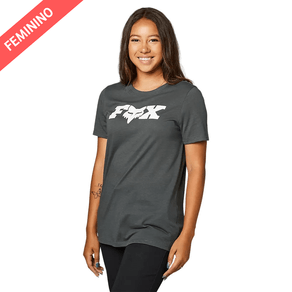 CAMISETA FEMININA FOX BRACER SS TEE CINZA L