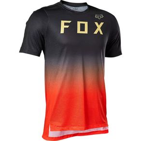 CAMISA FOX BIKE FLEXAIR SS VERMELHO FLUOR M (M)