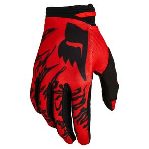 LUVA FOX 180 PERIL VERMELHO/PRETO S