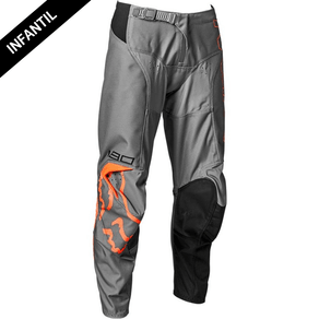 CALÇA INFANTIL FOX 180 SKEW  CINZA/LARANJA 24-32