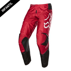 CALÇA FOX 180 PRIX INFANTIL VERMELHO 24-32