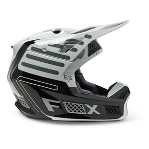 Capacete Fox V3 Rs Ryaktr Ece Branco Preto 62-XL